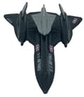 Miniatyrbillede 11 af 11: Lockheed Martin SR-71 Blackbird fly 4,5" 11,5 cm METAL Motormax ÆSKE