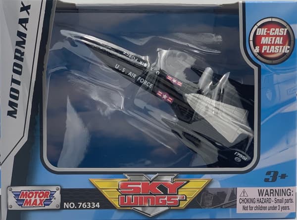 Lockheed Martin SR-71 Blackbird fly 4,5" 11,5 cm METAL Motormax ÆSKE