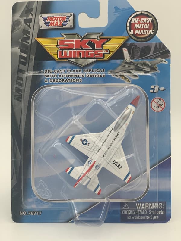 Lockheed Martin F-16 Fighting Falcon fly 3,5"" 9 cm METAL Motormax