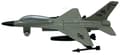 Miniatyrbillede 4 af 11: General Dynamics F-16 Fighting Falcon fly 3,5"" 9 cm METAL Motormax