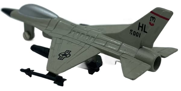General Dynamics F-16 Fighting Falcon fly 3,5"" 9 cm METAL Motormax