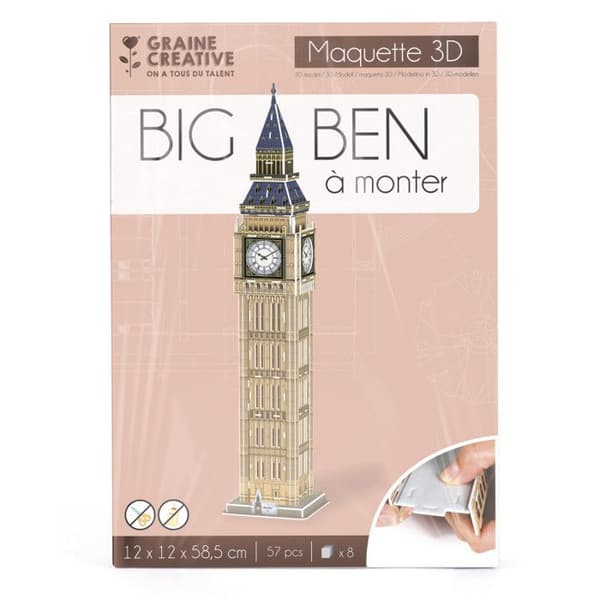 3D-pusselmodell Big Ben - Seed Creative Vi har alla talang