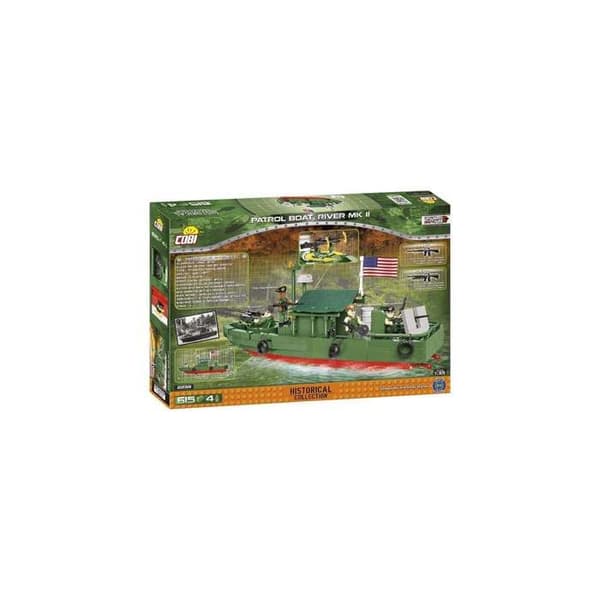 Byggspel - PBR 31 MK.II båt - Vietnamkriget - 618 Cobi-bitar