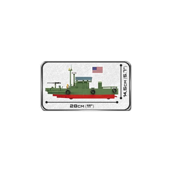 Byggspel - PBR 31 MK.II båt - Vietnamkriget - 618 Cobi-bitar