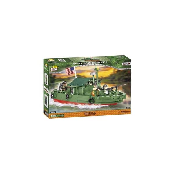 Byggspel - PBR 31 MK.II båt - Vietnamkriget - 618 Cobi-bitar