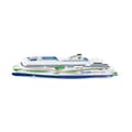 Miniatyrbild 1 av 4: SIKU - Ferry Tallink Megastar - Naval Toy - Metall/Plast - Vit/Blå/Grön - Blandat - 21x4x7cm