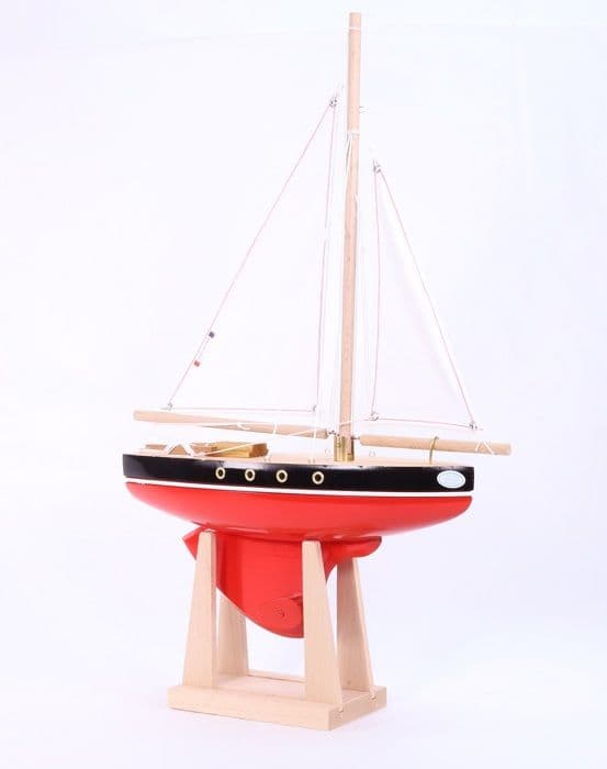 Maison Tirot - Segelbåt Le Tirot röd 30cm - TIROT