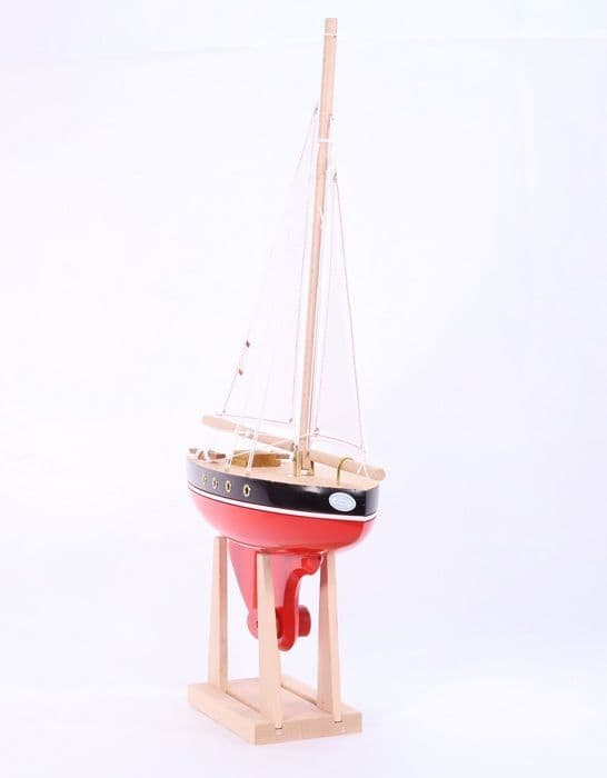 Maison Tirot - Segelbåt Le Tirot röd 30cm - TIROT