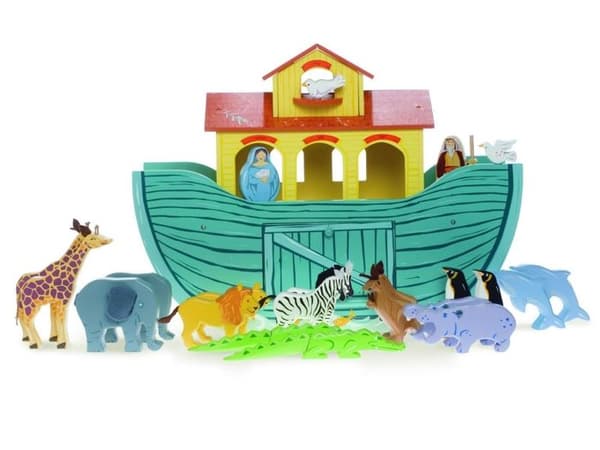 Naval Toy - LE TOY VAN - Noaks ark i trä TV259 - Flerfärgad - För barn från 3 år och uppåt