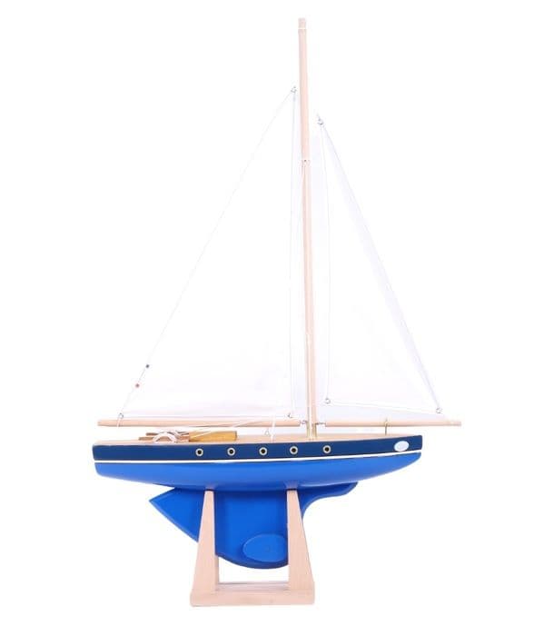 Maison Tirot - Segelbåt Le Tirot blå 40cm - TIROT