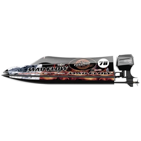 Driftklar (RtR) motoriserad RC-båt - AMEWI - 590 mm - Vuxen - Vit - Blandad