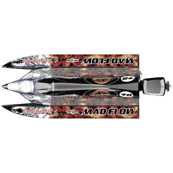 Driftklar (RtR) motoriserad RC-båt - AMEWI - 590 mm - Vuxen - Vit - Blandad
