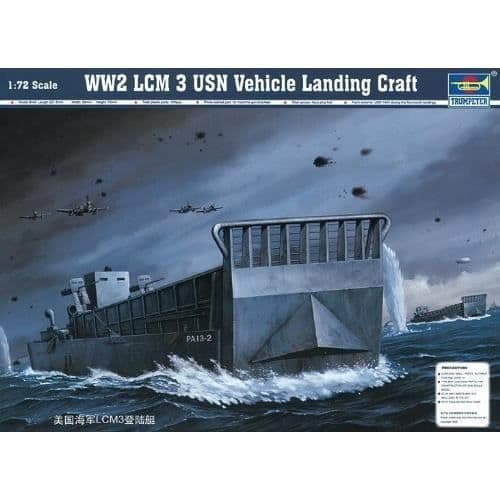 TRUMPETER 1:72 modell - WW2 LCM3 USN LANDING CRAFT