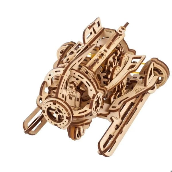 Undervattensmodell - UGEARS - MINI STEAMPUNK - 3D att montera - 200 delar - 14 x 9 x 12,8 cm