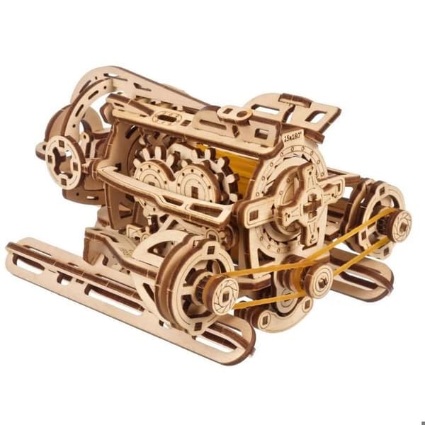 Undervattensmodell - UGEARS - MINI STEAMPUNK - 3D att montera - 200 delar - 14 x 9 x 12,8 cm