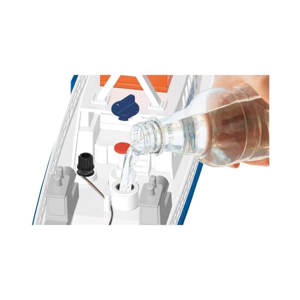 Polisbåt - SIKU - 5401 - Plast - Blå/Vit - Med vattenkanon och ljus