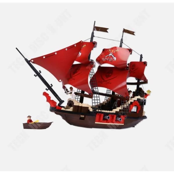TD® Vuxen byggstenleksak, Piratskeppsmodell