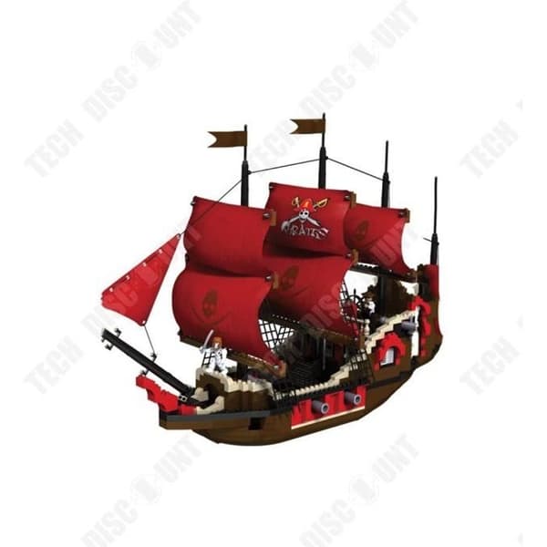 TD® Vuxen byggstenleksak, Piratskeppsmodell