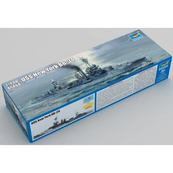 TRUMPETER - Modell Krigsfartyg Uss New York Bb-34 Trumpeter 06711 1/700 Modell Kort Promo - Ref : 7703