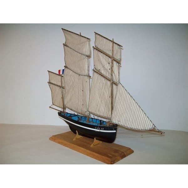 Trämodell Bisquine Le Petrel - SOCLAINE - Naval - För barnpojkar - 650mm x 100mm x 570mm