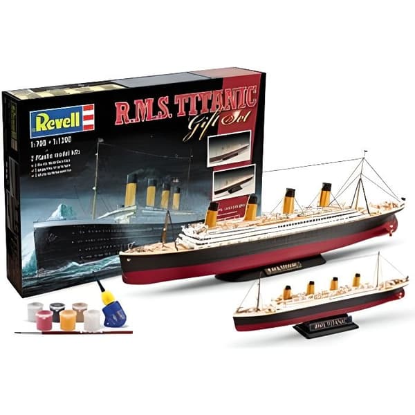 Fartygsmodell - REVELL - Titanic - 172 delar - 38,5 x 22,3 cm - Presentförpackning
