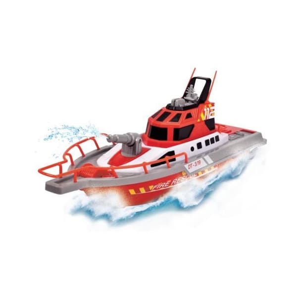 Radiostyrd brandbåt - DICKIE - Längd 38 cm - 2,4 GHz - Vattenlans