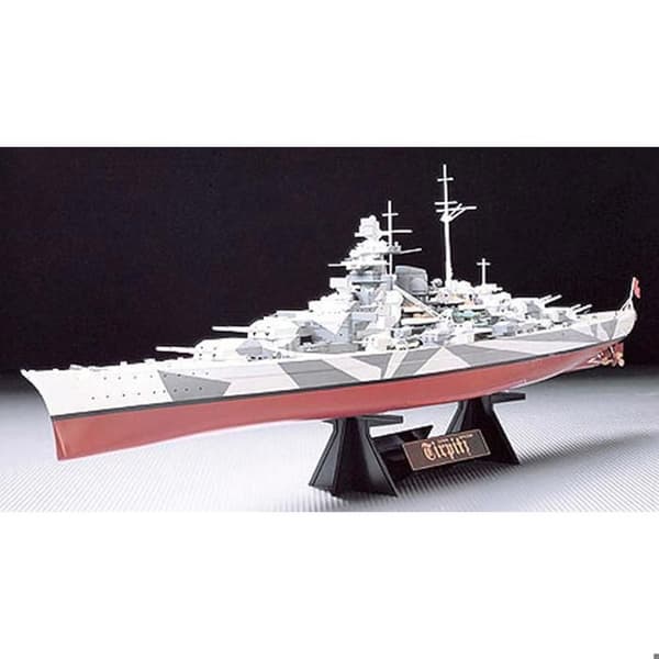 Slagskeppet Tirpitz - TAMIYA - 1/350 - Grå båt