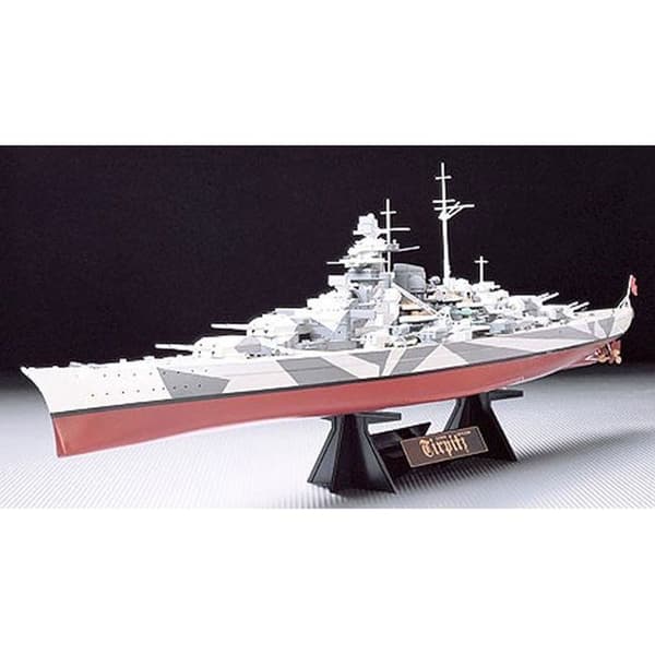 Slagskeppet Tirpitz - TAMIYA - 1/350 - Grå båt