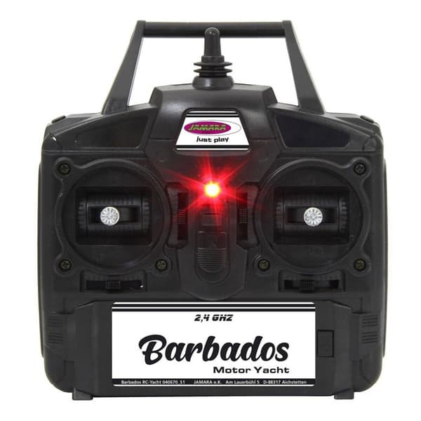 RC-båt Barbados RC-Yacht - Jamara 040670 - Vit - Barn - Batteri - 2 framdrivningsmotorer - 25 km/h