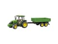 Miniatyrbild 3 av 5: BRUDER John Deere 5115 M with tipping trailer, Modelltraktor, Plast, Svart, Grön, Gul