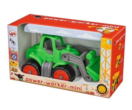 BIG Power-Worker minitraktori, 2 vuotta, muovi, vihreä