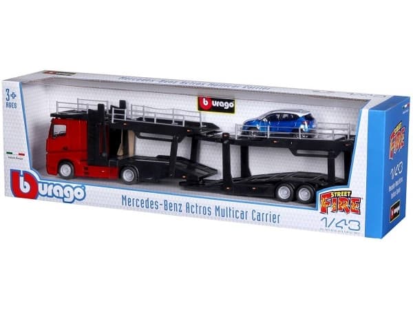 Bburago Bburago 18-31456 1:43 KATUPALO MERCEDES-BENZ ACTROS MULTICAR CARRIER