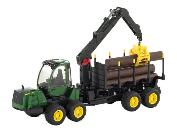 Bruder Professional Series John Deere 1210E Forwarder with 4 Trunks and Grab (02133)