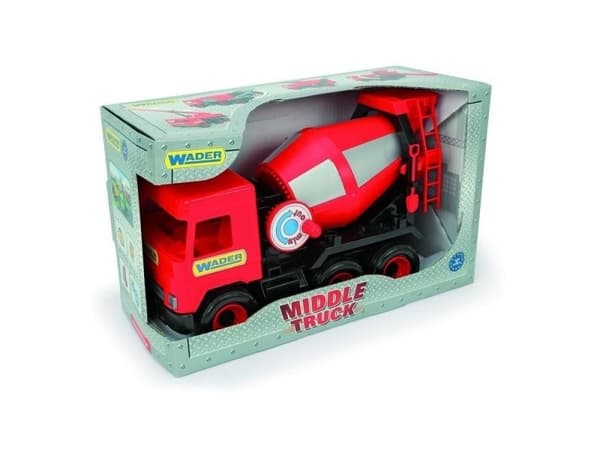 Tigres 32114 Auto Middle Truckconctere Mixer In A Box, Colour-Red, One Size