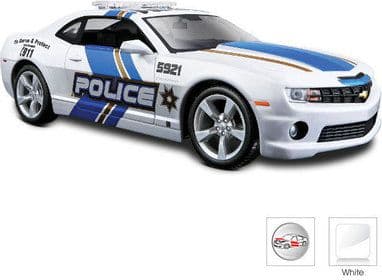 MAISTO DIE CAST bilmodell Chevrolet Camaro SS RS Police 2010 1:24 , 31208