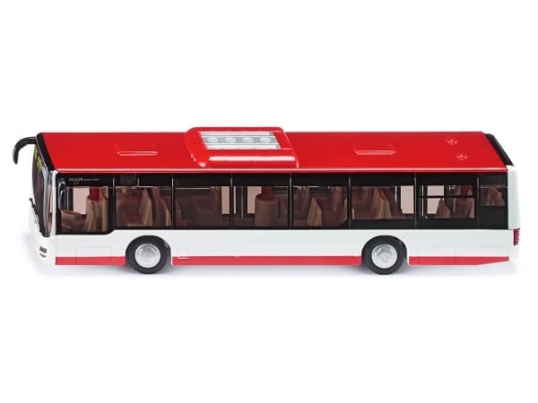 Siku 3734, Buss, 3 år, Metall, Plast, Rød, Hvit