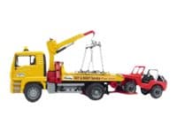 Bruder MAN TGA Breakdown truck with cross country vehicle toy
