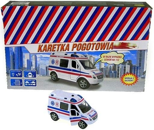 Hipo Auto Ambulance Van 11cm with voice (HKG090)