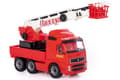 Miniatyrbilde 2 av 2: Brandbil med stigevogn på lad 580x195x340mm
