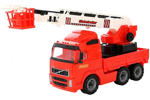 Brandbil med stigevogn på lad 580x195x340mm
