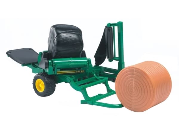 Bruder Bale wrapper with round bales toy
