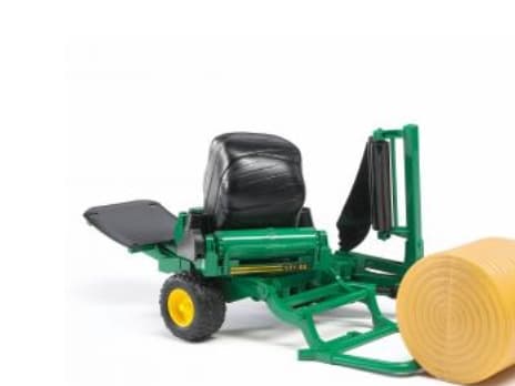 Bruder Bale wrapper with round bales toy