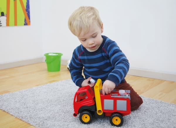 Lena 04155, Truck, Fire truck, 3 år, Plast, Sort, Grå, Rød, Gult