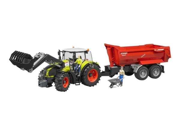 Bruder Claas Axion 950 tractor with frontloader toy