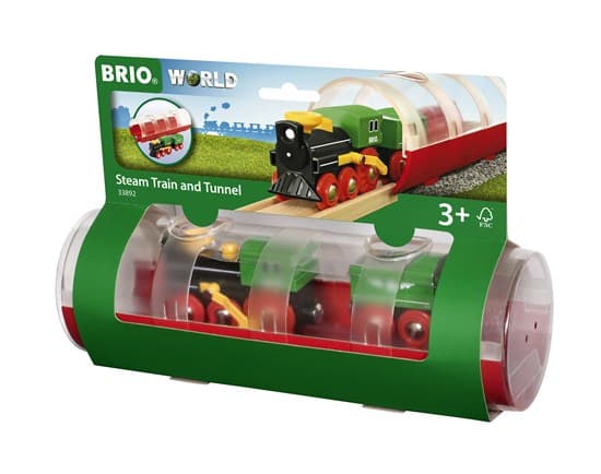 BRIO 33892 Damplokomotiv og Tunnel