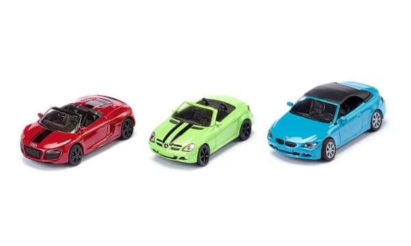 Siku 6314, Kabriolet, 3 år, Metall, Plast, Sort, Grønn, Rød