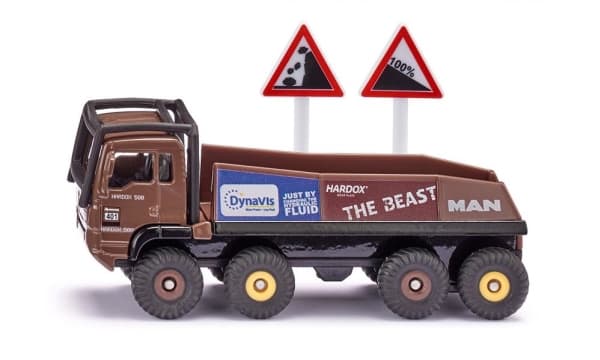 Siku HS Schoch 8X8 MAN Truck Trial, Svart, Brun, Lastbil, 103 mm, 3,1 cm, 45 mm, 1 styck