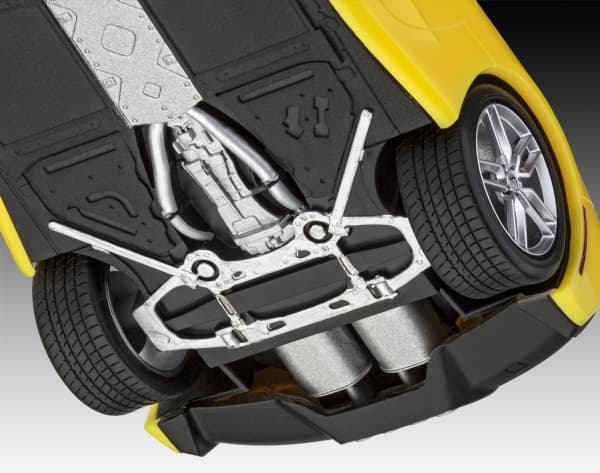 Revell 2014 Corvette Stingray, Modellbil, 10 År, Svart, Gul, Modell av landfordon, Ej för barn under 36 månader, 86 mm