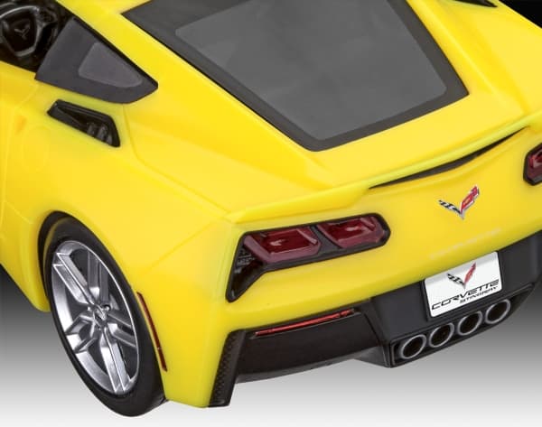 Revell 2014 Corvette Stingray, Modellbil, 10 År, Svart, Gul, Modell av landfordon, Ej för barn under 36 månader, 86 mm