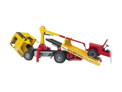 Bruder MAN TGA Breakdown truck with cross country vehicle toy